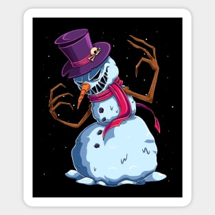 Spooky Snowman Sticker